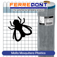 Malla Mosquitera Plastico Gris