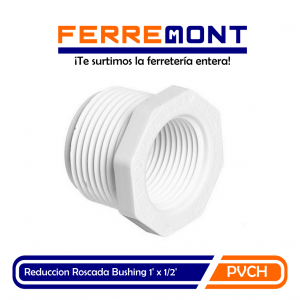 Reduccion Roscada Bushing 1 x 1/2