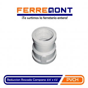 Reduccion Campana Roscada 3/4 x 1/2